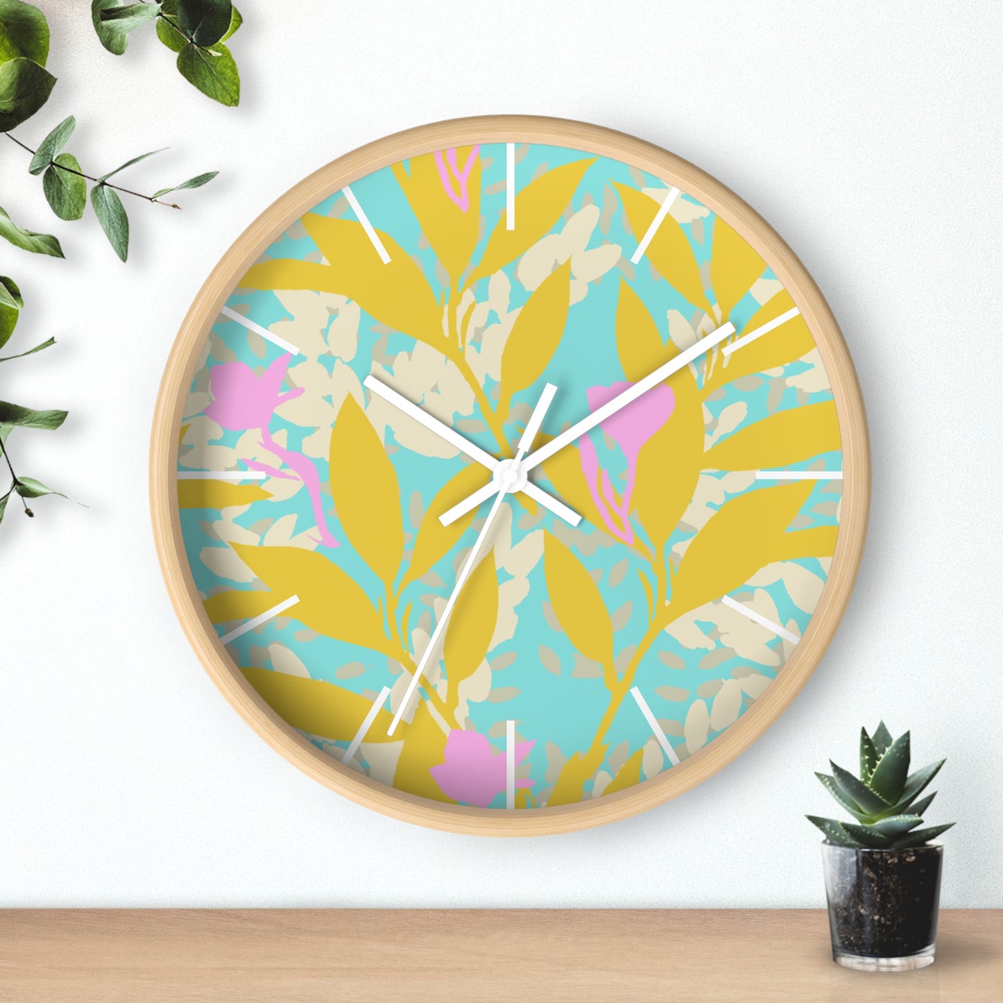 Wall Clock-Garden Morning Impression