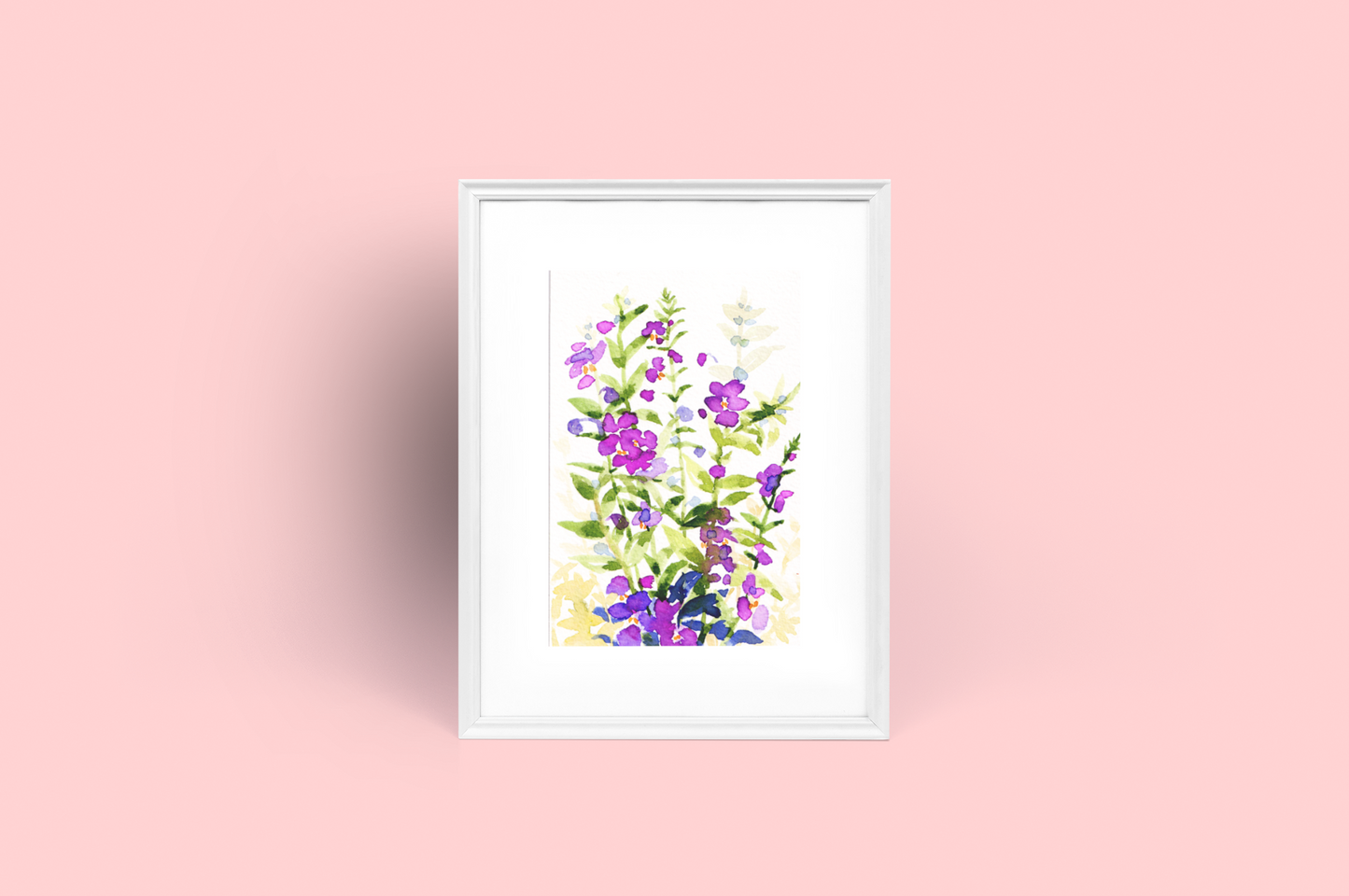 Watercolor Flower #7_Angelonia Print