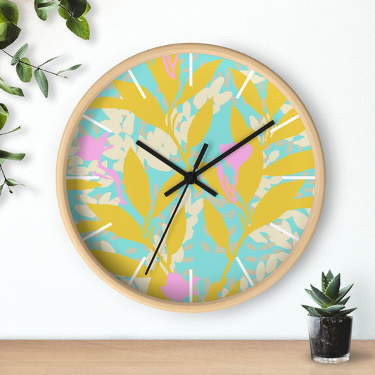 Wall Clock-Garden Morning Impression